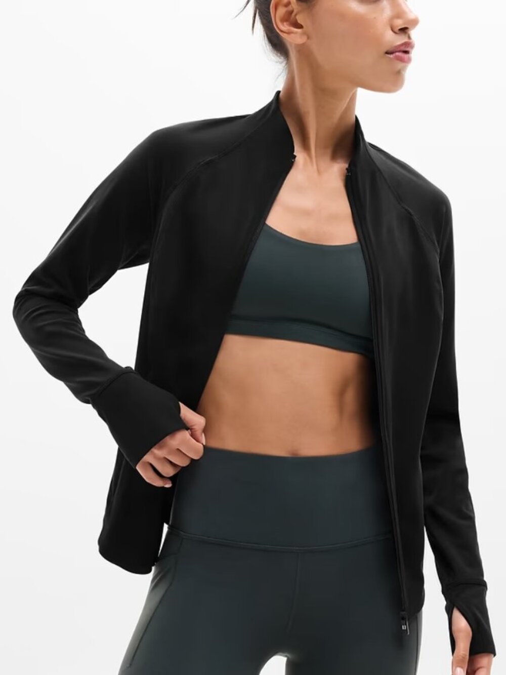 Athleta Salutation Jacket Women’s Black M/Tall